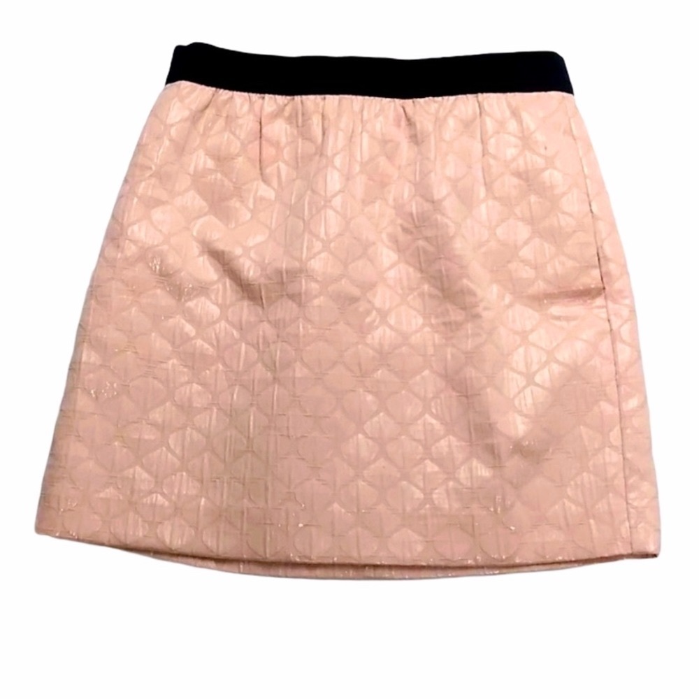 LOFT Petites Textured Pink Mini Skirt with Pockets